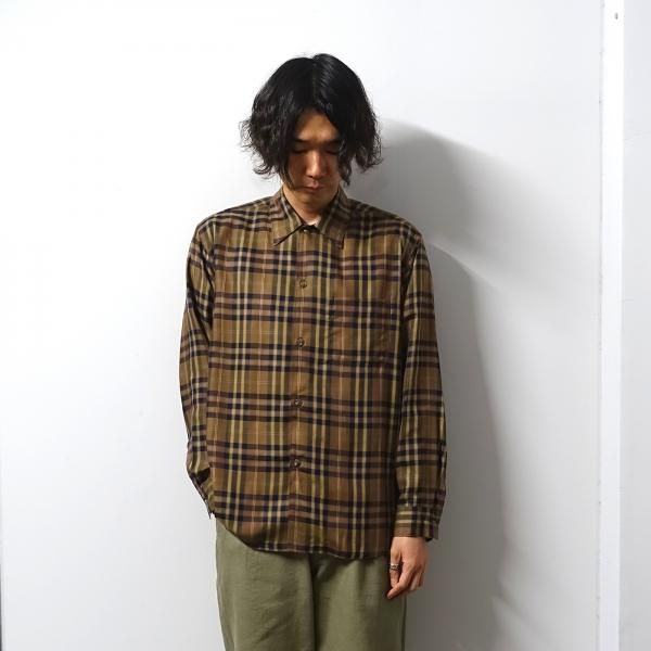 URU tokyo 21ss コットンラミーチェックシャツ　shirt URU tokyo 21ss コットンラミーチェックシャツ shirt URU tokyo 21ss