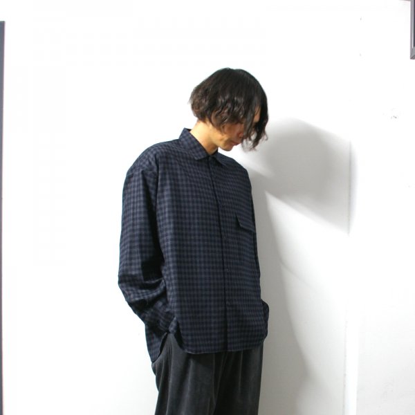 <img class='new_mark_img1' src='https://img.shop-pro.jp/img/new/icons13.gif' style='border:none;display:inline;margin:0px;padding:0px;width:auto;' />stein(奿)/OVERSIZED DOWN PAT SHIRT/Gingham check