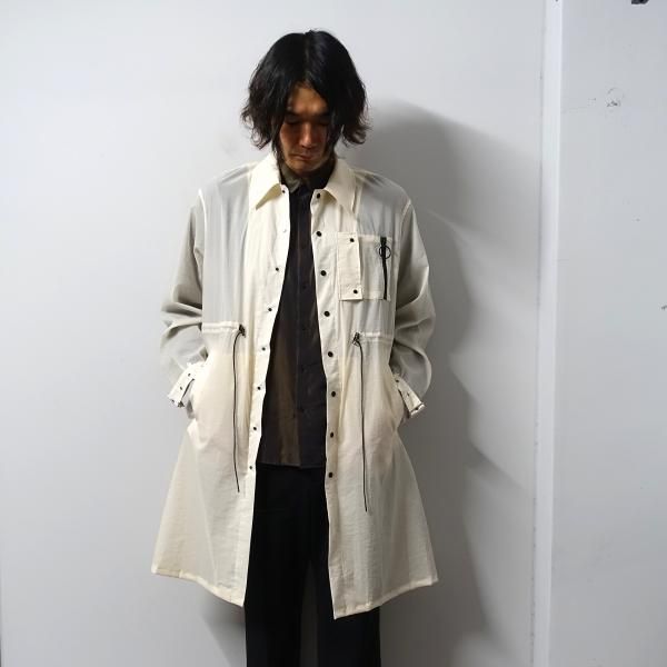 LIBERUM(リベルム)/PAPER NYLON SHIRT COAT/Off white 通販 取り扱い