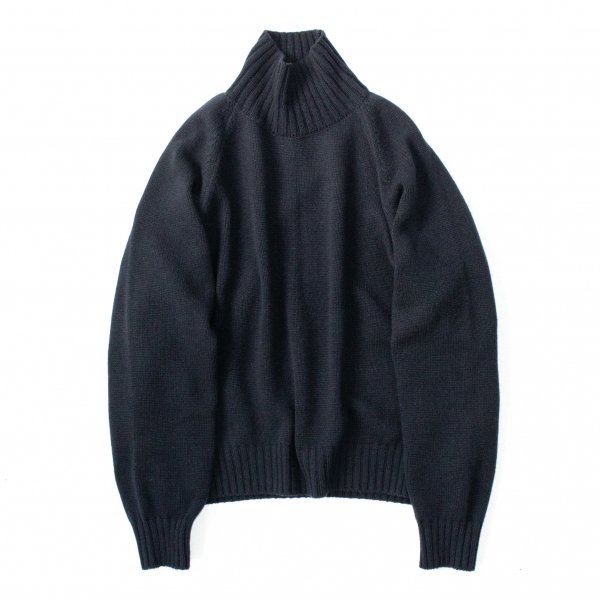 stein(シュタイン)/EX FINE LAMBS LOOSE HIGH NECK KNIT LS/MD.Blue