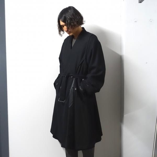 メンズstein Oversized Liner No Collar Coat - チェスターコート