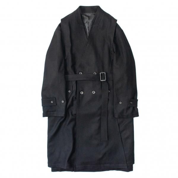 stein(シュタイン)/OVERSIZED LINEAR NO COLLAR COAT/Black 通販 ...