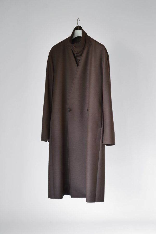 ETHOSENS(エトセンス)/Cut off layer coat/Brown 通販 取り扱い