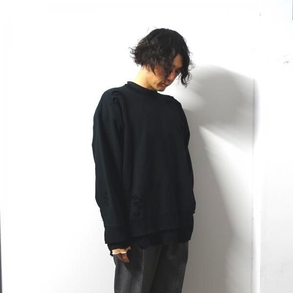 stein OVERSIZED LAYERED SWEAT LS Black | www.innoveering.net