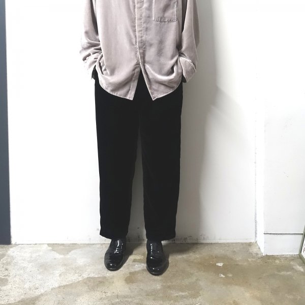 stein(シュタイン)/OVERSIZED DOWN PAT VELVET SHIRT/Greige 通販