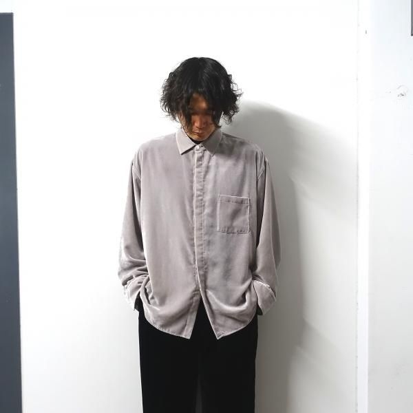 stein OVERSIZED DOWN PAT VELVET SHIRTメンズ | www.pizzatime.lt