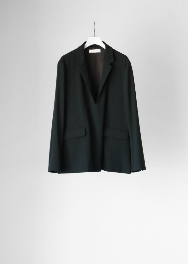 ETHOSENS(エトセンス)/Pullover jacket/Black green 通販 取り扱い