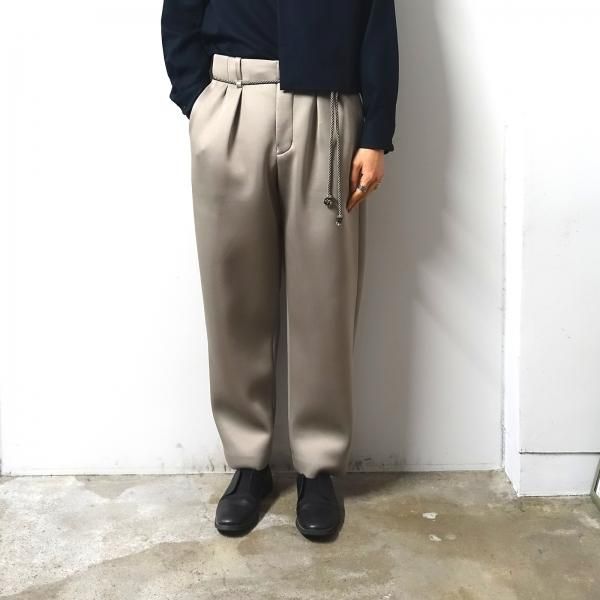 ETHOSENS georgette tapered slacks - 通販 - gofukuyasan.com