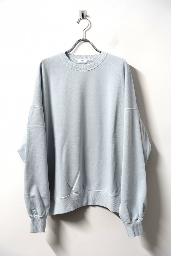 URU(ウル)/CREW NECK L/S SWEAT/S.Blue 通販 取り扱い-CONCRETE RIVER