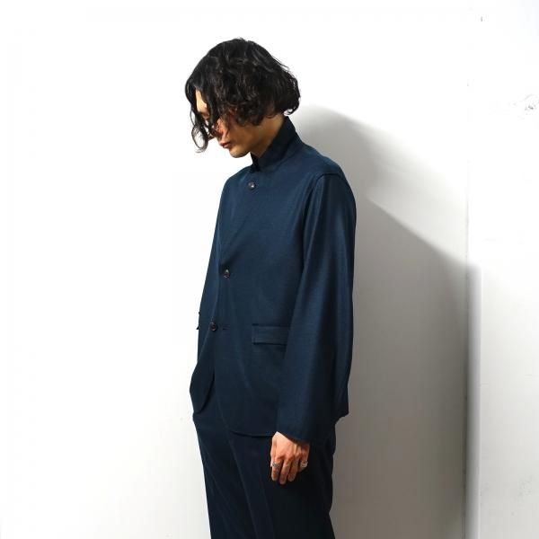 URU(ウル)/2 BUTTON JACKET/D.Green 通販 取り扱い-CONCRETE RIVER