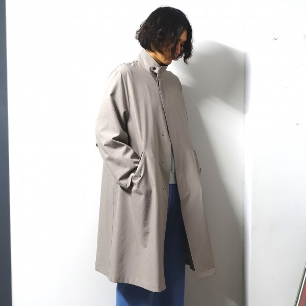 URU(ウル)/FLY FRONT OVER COAT/Greige 通販 取り扱い-CONCRETE RIVER