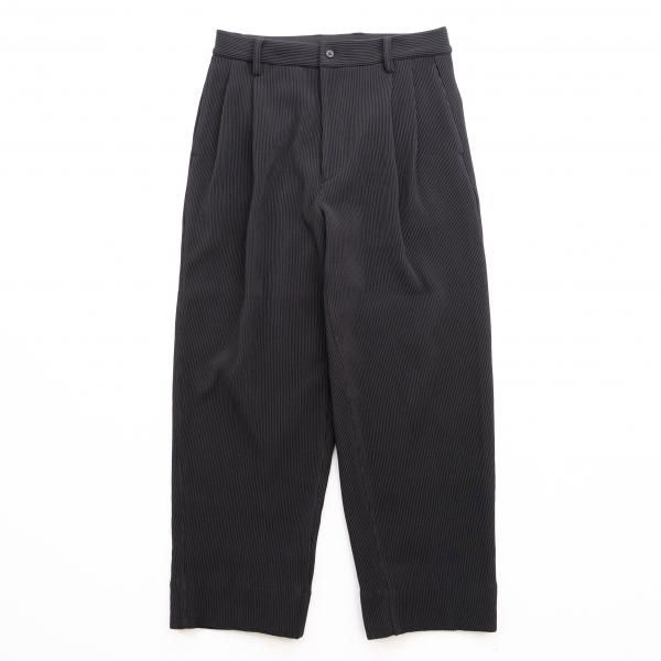 stein(シュタイン)/GRADATION PLEATS TWO TUCK TROUSERS/Black 通販