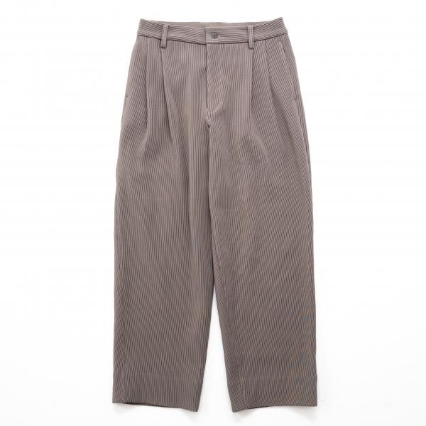 stein GRADATION PLEATS TWO TUCK TROUSERS-