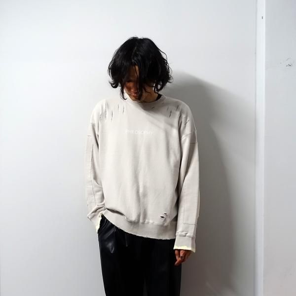 stein 19AW OVERSIZED REBUILD SWEAT LSカラーネイビー - スウェット