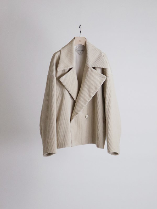 ETHOSENS(エトセンス)/Tucked volume jacket/Ivory 通販 取り扱い