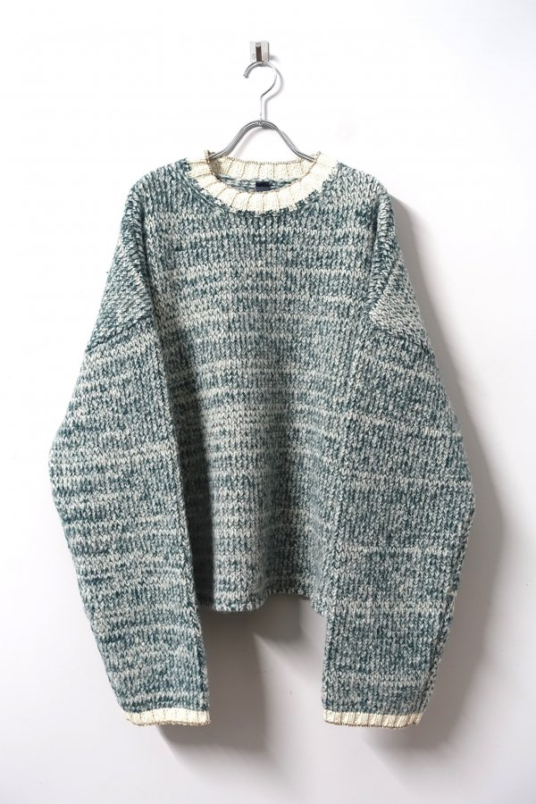 SHINYA KOZUKA ringer knit forest - ニット