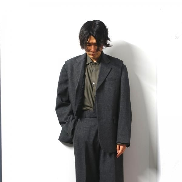 stein OVERSIZED COMBINATION JACKET - テーラードジャケット