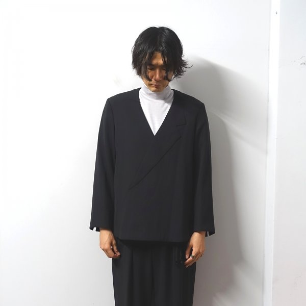 ETHOSENS(エトセンス)/Pullover jacket/Iron black