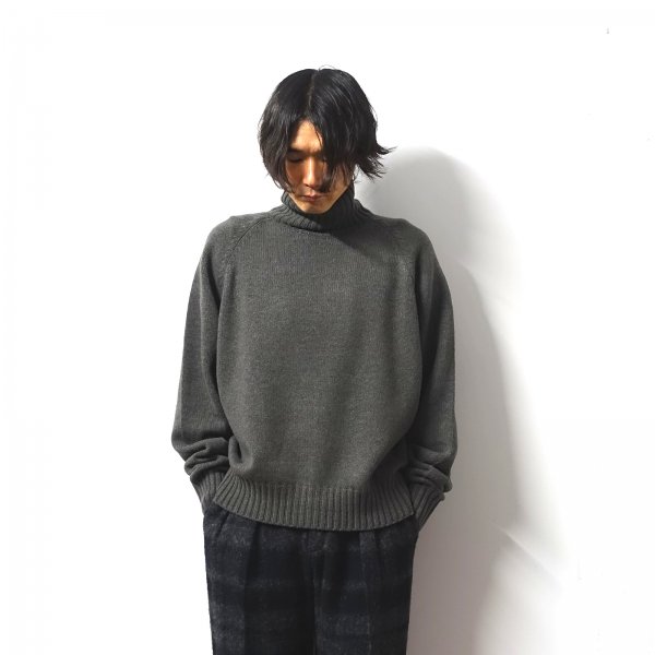 stein 21aw LAMBS LOOSE HIGH NECK KNIT LS-