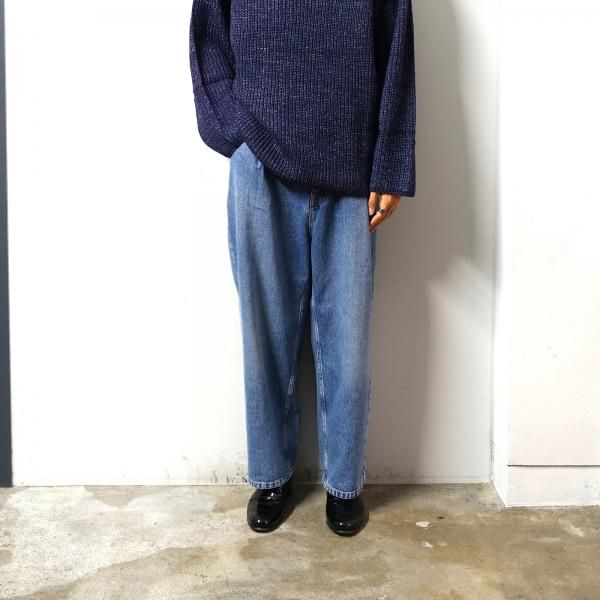 国内即発送】 URU COTTON DENIM TUCK PANTS muhoko.org