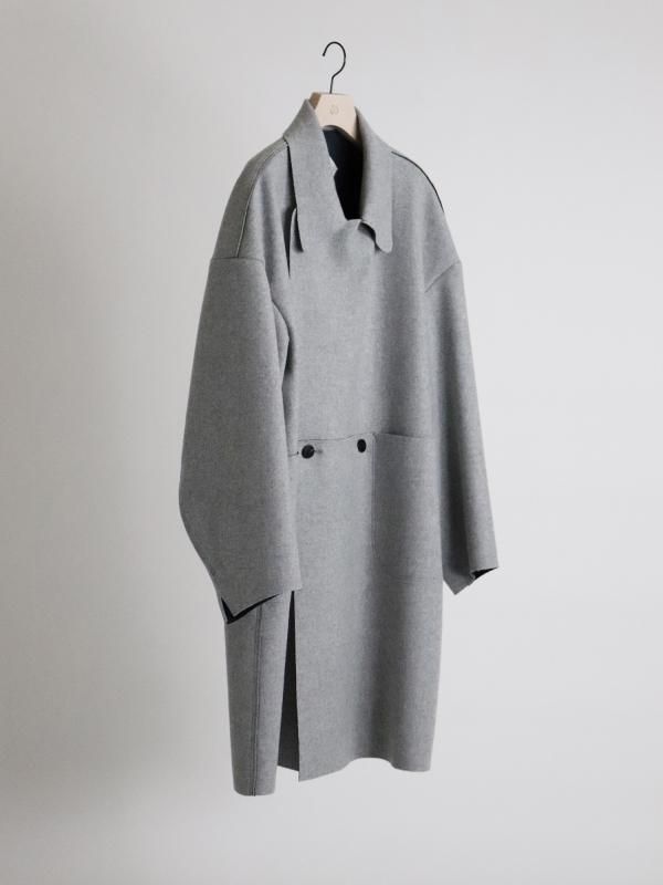 エトセンス　コート ETHOSENS(エトセンス)/Cut off coat/Light gray 通販 取り扱い