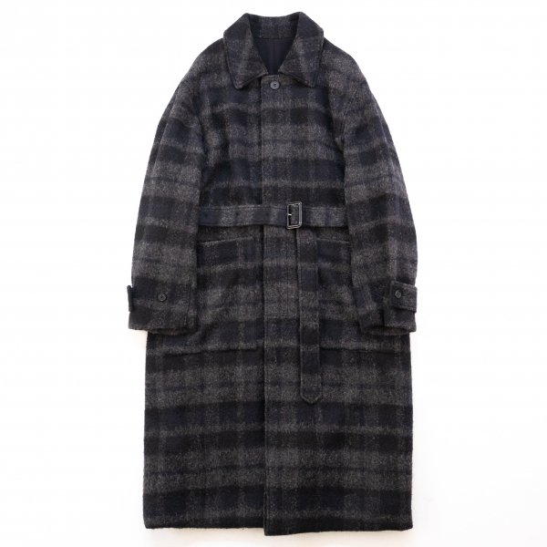 stein(シュタイン)/OVERSIZED BLANKET COAT/Shadow check 通販 取り扱い-CONCRETE RIVER