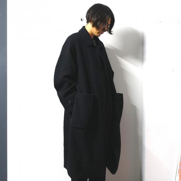 stein(シュタイン)/OVERSIZED BLANKET COAT/Black 通販 取り扱い-CONCRETE RIVER