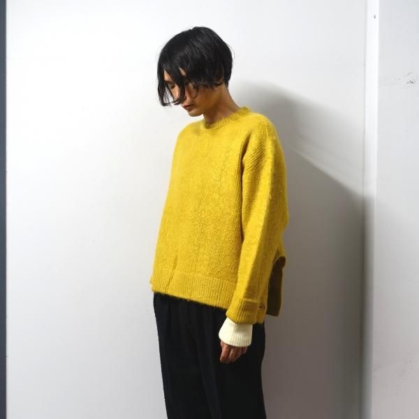 カラーブラックstein BI COLOR RIB SUPER KID MOHAIR LS