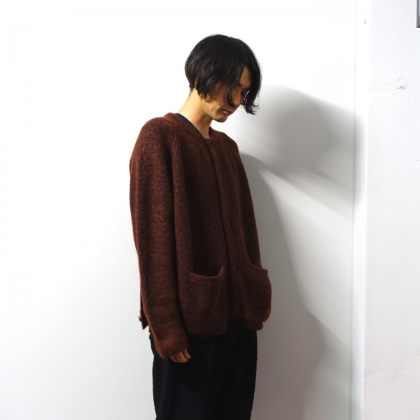 <img class='new_mark_img1' src='https://img.shop-pro.jp/img/new/icons13.gif' style='border:none;display:inline;margin:0px;padding:0px;width:auto;' />stein(奿)/SUPER KID MOHAIR CARDIGAN/Brick