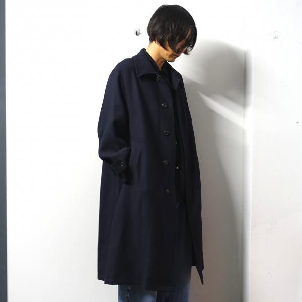 URU ウル チェスターコート navy www.krzysztofbialy.com