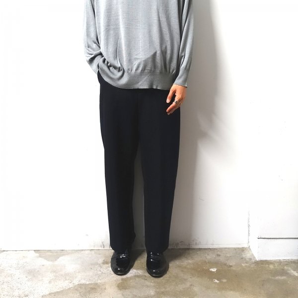 URU(ウル)/BELTED PANTS/Navy 通販 取り扱い-CONCRETE RIVER