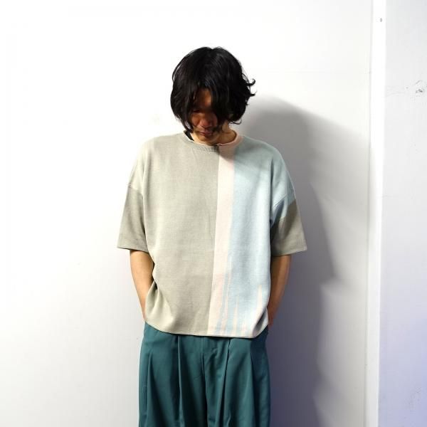 激安商品 SHINYAKOZUKA Tee ニットTシャツ Knit Abstract トップス ...