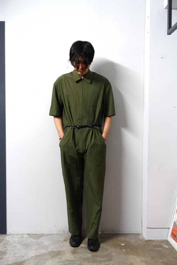 stein(シュタイン)/OVERSIZED HALF SLEEVE JUMP SUIT/Khaki green 通販 