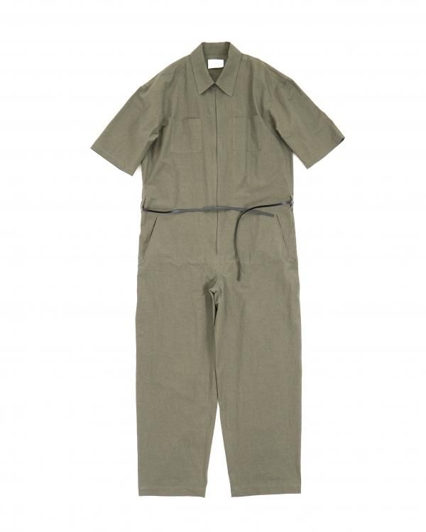 stein(シュタイン)/OVERSIZED HALF SLEEVE JUMP SUIT/Khaki green 通販 