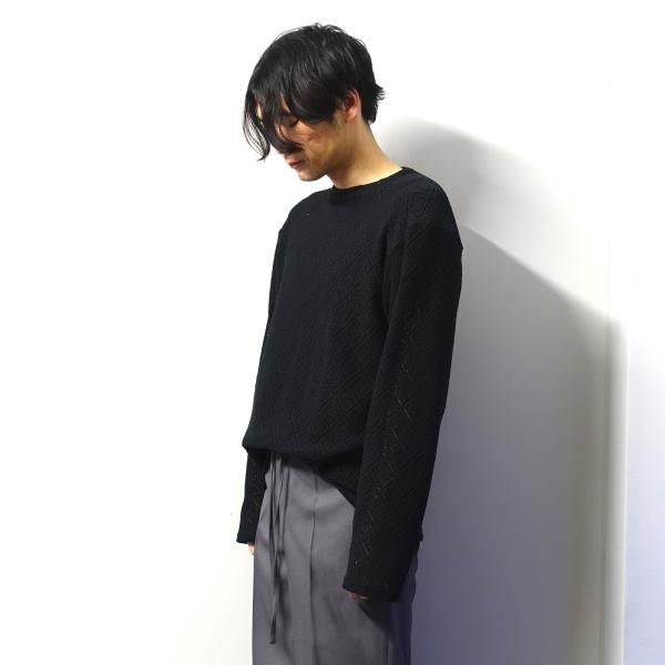 SHINYAKOZUKA(シンヤコズカ)/L/S TEE/Black 通販 取り扱い-CONCRETE RIVER