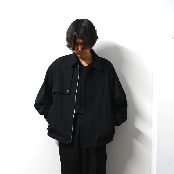 stein(シュタイン)/OVERSIZED HARRINGTON ZIP JACKET/Black 通販