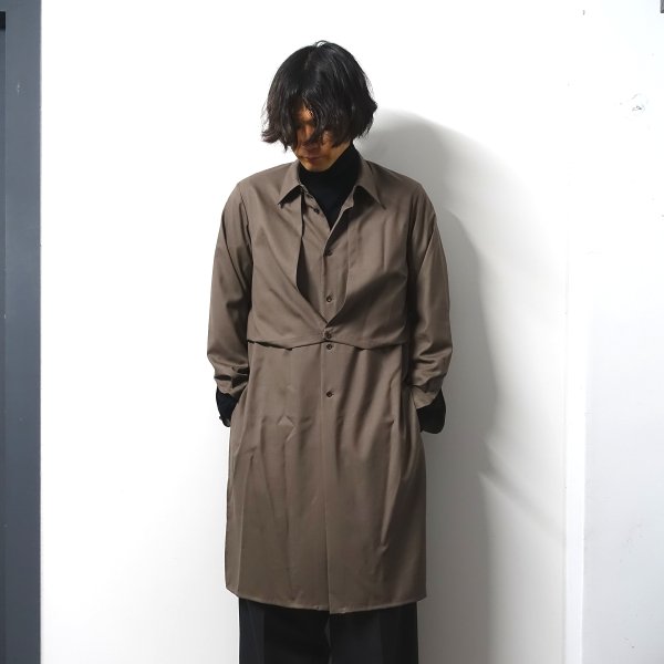 ETHOSENS(エトセンス)/Coat shirt/Mocha 通販 取り扱い-CONCRETE RIVER