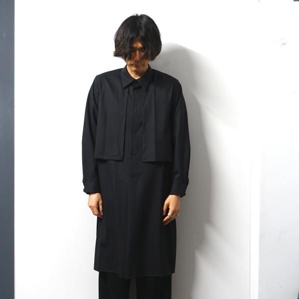 ETHOSENS(エトセンス)/Coat shirt/Black 通販 取り扱い-CONCRETE