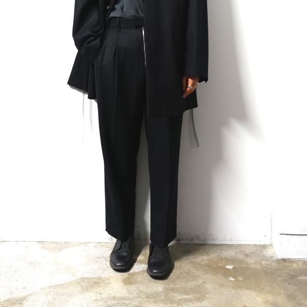 stein(シュタイン)/EX WIDE TAPERED BARE ZIP TROUSERS/Black 通販 