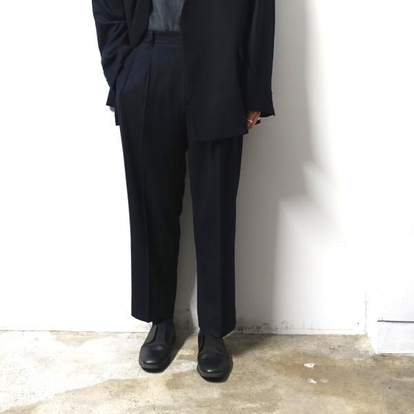 stein(シュタイン)/EX WIDE TAPERED TROUSERS/Dark navy 通販 取り扱い ...