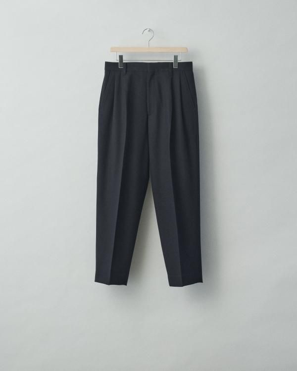 stein EX WIDE TAPERED TROUSERS Dark navy-