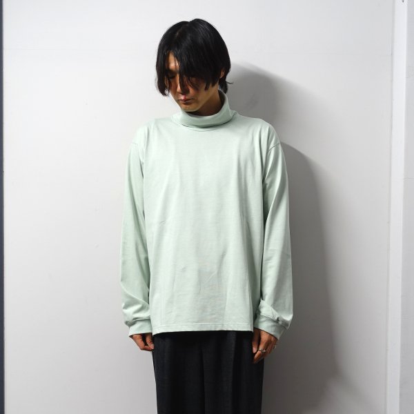 URU(ウル)/LONG SLEEVE TURTLE NECK TEE/Green 通販 取り扱い-CONCRETE