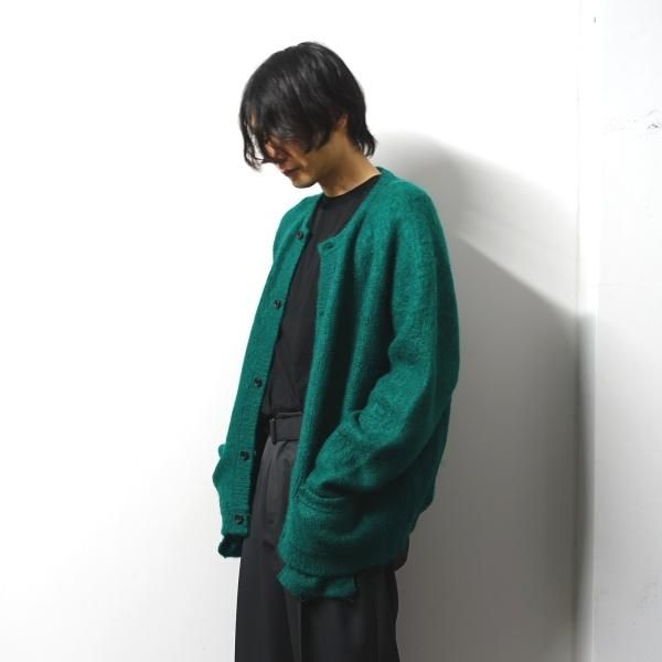 stein 20aw KID MOHAIR CARDIGAN "GREEN"