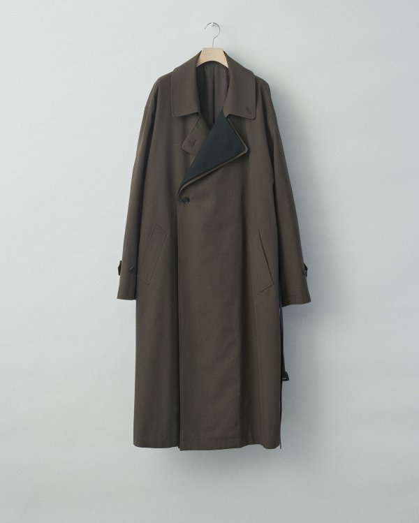 stein(シュタイン)/DOUBLE LAPELED DOUBLE BREASTED COAT/Military khaki 通販  取り扱い-CONCRETE RIVER