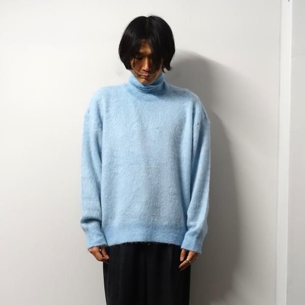 トップス OVERSIZED REBUILD SWEAT LS GREY BLUE OVERSIZED REBUILD SWEAT LS #GREY BLUE [ST.682] _ stein