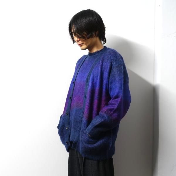 stein(シュタイン)/GRADATION MOHAIR CARDIGAN/Purple 通販 取り扱い