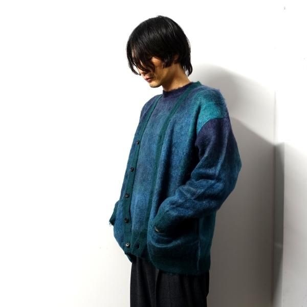 stein(シュタイン)/GRADATION MOHAIR CARDIGAN/Blue green 通販 ...