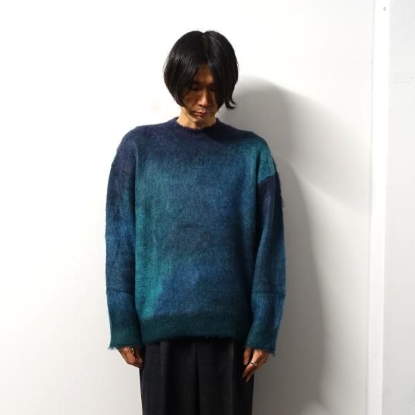 stein(シュタイン)/OVERSIZED GRADATION MOHAIR LS/Blue green 通販 