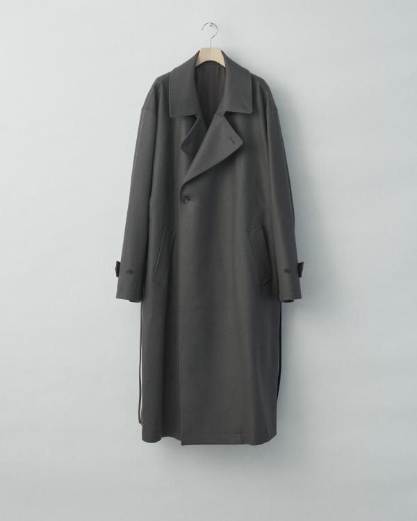 stein(シュタイン)/MELTON DOUBLE BREASTED COAT/Dark grey khaki 通販 