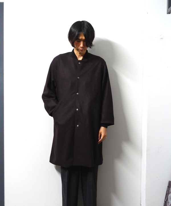 URU(ウル)/LONG COAT/Burgundy 通販 取り扱い-CONCRETE RIVER